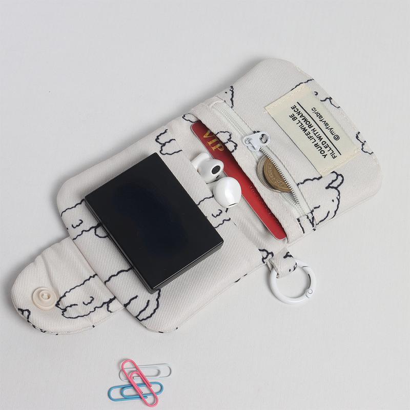 Product Introduction of 1pc Cute Student Card Simplicity Floral Korean Fashion Wallet Card Holder for Girls PortableSmall Storage Bag 12