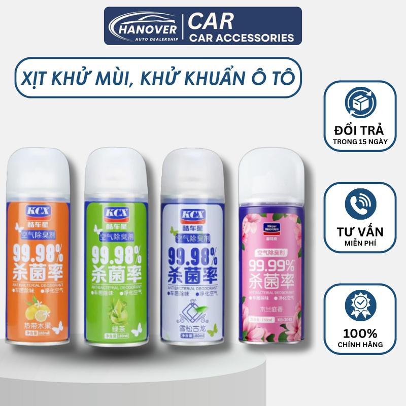  Chai Xịt Khử Mùi Nội Thất Khử Khuẩn Điều Hòa Ô Tô Xe Hơi 180ml Nhập Khẩu Chính Hãng KCX 