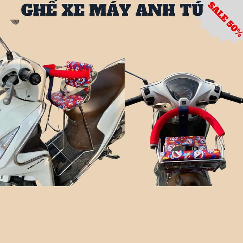 Ghế Ngồi Xe Máy Cho Bé Có Tựa Lưng,Đai An Toàn Cho Xe Vision,Click,Grande,Mio.. 3