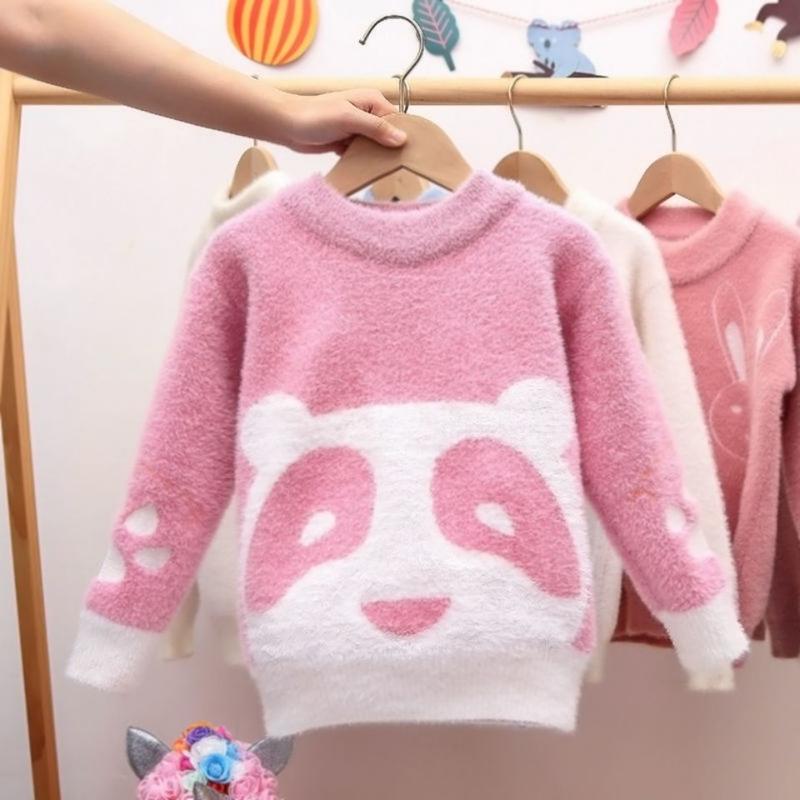Áo Len Lông Cừu, Phong Cách Phương Tây, Áo Sơ Mi Lớp Cơ Sở, Dành Cho Bé Gái Và Bé Trai, Áo Len Hoạt Hình Mới, Thích Hợp Cho Trẻ Em 6