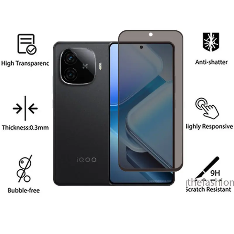 Kính Cường Lực Riêng Tư, Bao Phủ Toàn Bộ Màn Hình Cong, Dành Cho Iqoo Z9 Turbo 5G, Z9x Và Z9 2024, Bảo Vệ, Chống Nhìn Trộm, Bảo Vệ Màn Hình Trước, Bảo Vệ Ống Kính Máy Ảnh Sau, Phim Bảo Vệ 1