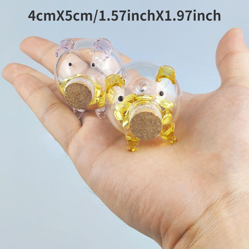 Product Introduction of COD 4cmX5cm Mini Piggy Bank for Beans 1.57inchX1.97inch Glass Box Desktop Accessories Office Decorations Gifts Newest Version 2