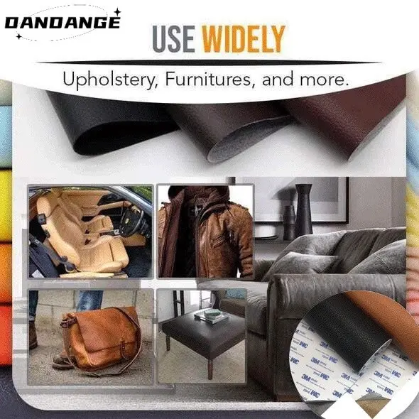 Sofa da dán Miếng dán vải da PU cỡ lớn kích thước chữa ghế sofa đồ da tự dính 4
