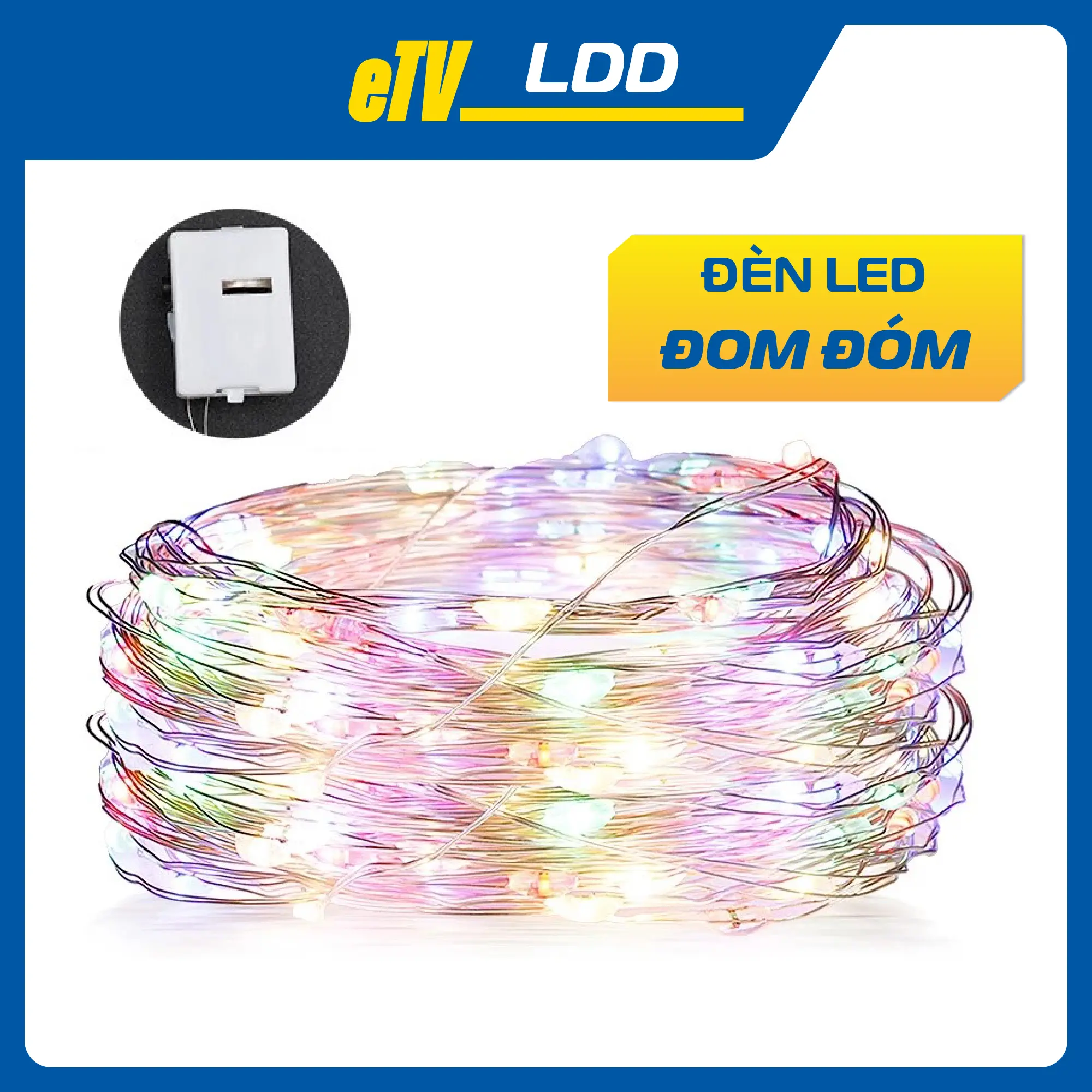Dây đèn led đom đóm chạy bằng pin dùng để trang trí phòng khách, decor phòng ngủ hoặc dùng làm đèn trang trí noel siêu xinh với nhiều kiểu nháy đèn, dây dài 1M 2M
