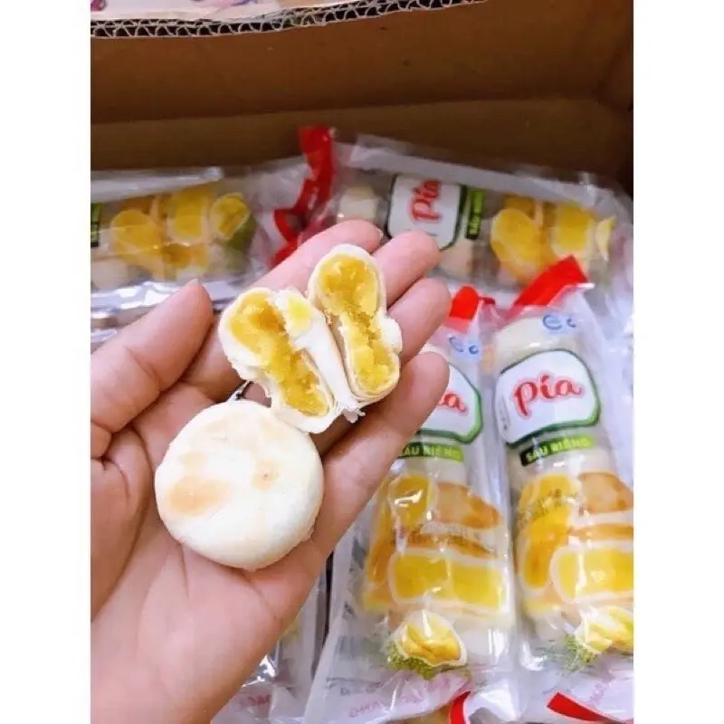 Bánh pía sầu riêng mini gói 100g (5 bánh nhỏ) | vị sầu riêng 5