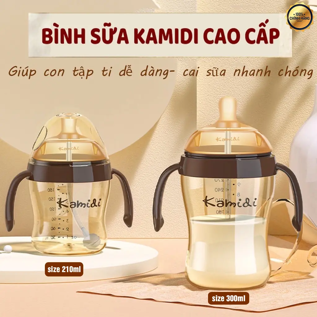 Bình Kamidi Ppsu 210ml/300ml