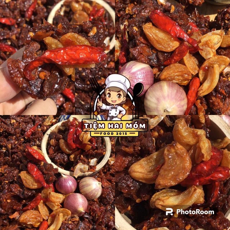 Hình Thật Khô Bò Vụn Cháy Tỏi Lý Sơn Mật Ong Siêu Ngon Ko Độn Heo Làm Từ Khô Bò Giòn Hồng Ngự Cháy Tỏi Lý Sơn Dẻo Thơm Vị Cay Mặn Ngọt Đậm Đà Lạ Miệng & Rất Ngon