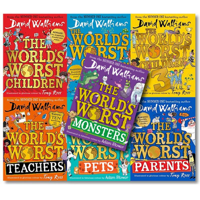 Casual The World's Worst Children/Teachers/Pet/Parents By David Walliams (7 Books) 1