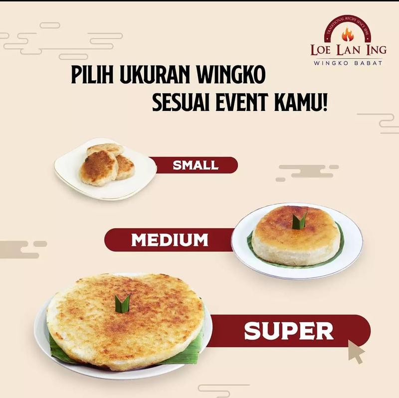 Loe Lan Ing Wingko Babat Ukuran Medium Wingko Kelapa Muda 1