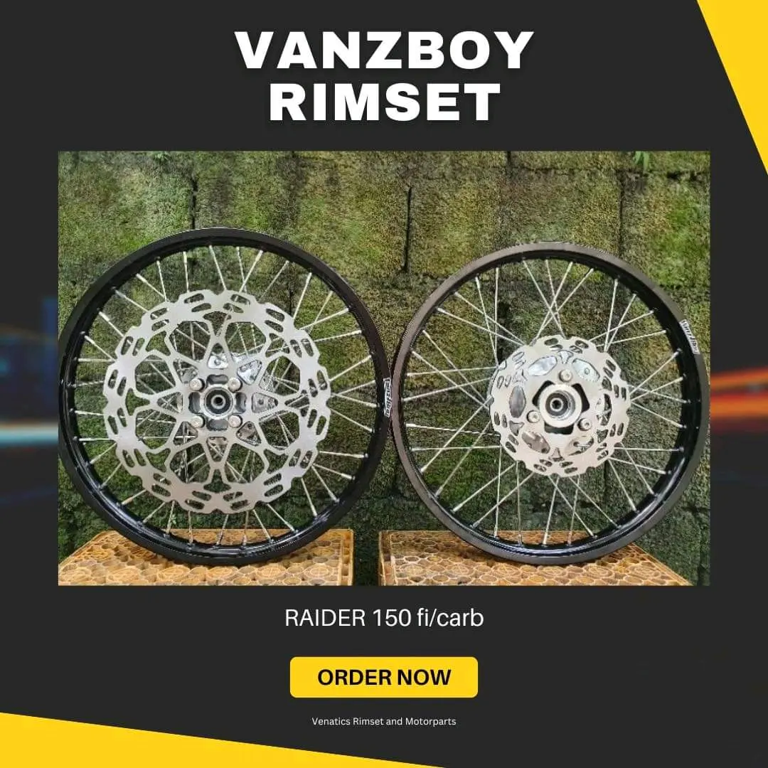 VANZBOY RIMSET RAIDER 150 FI/CARB MADE BY SDR - TikTok Shop Philippines