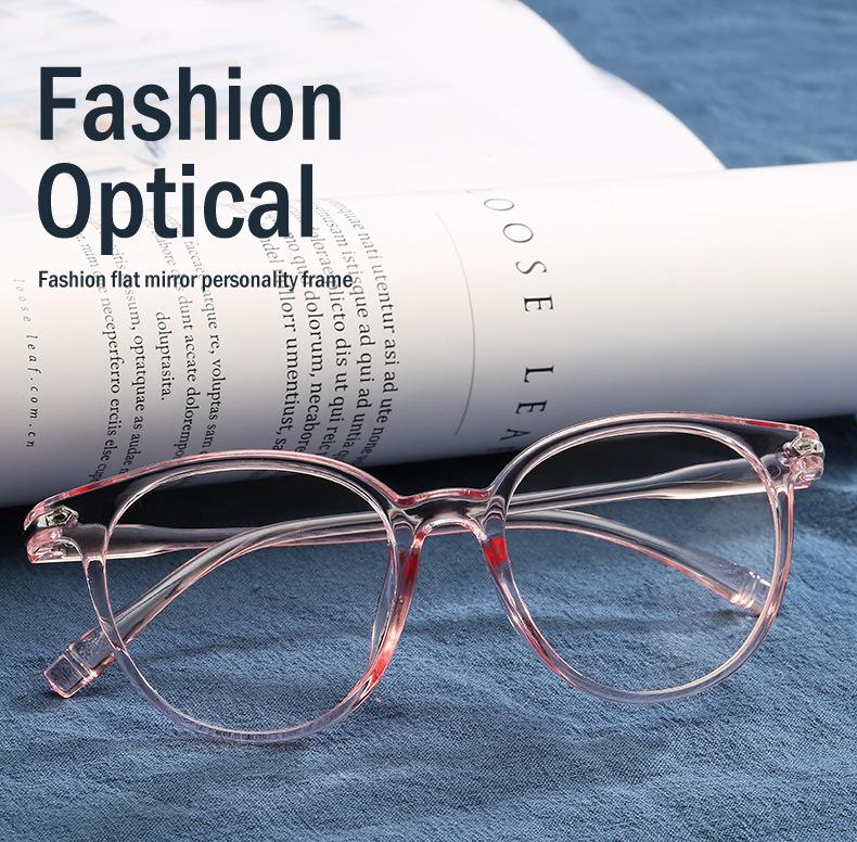 Product Introduction of New Arrival Computer Glasses Frame Women Men Anti Blue Light Round Eyewear Blocking Glasses Optical Spectacle Eyeglass 5