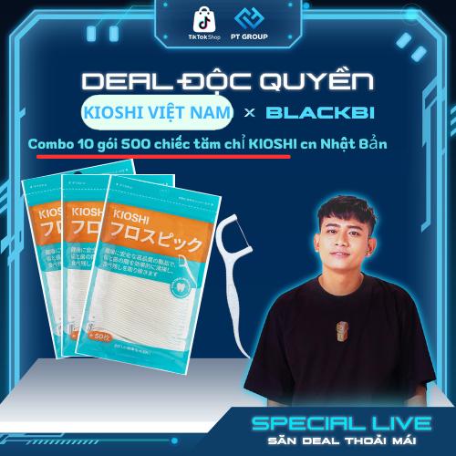   COMBO 10 gói dùng cả năm  tăm chỉ nha khoa KIOSHI công nghệ nhật 500c bản giúp vệ sinh răng miệng 