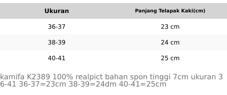sandal wedges cewek sandal santai sandal spon wanita kamifa Sandal Wedge