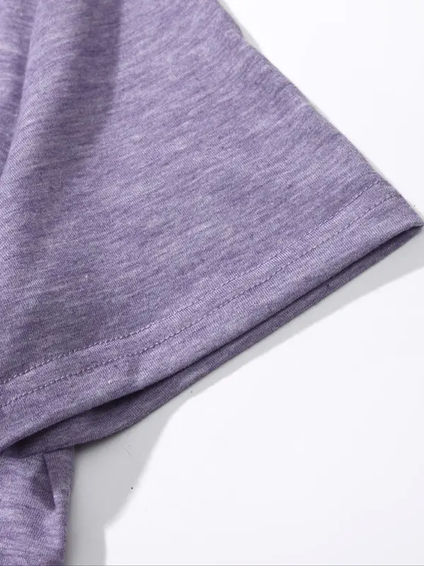 Women's Plain V Neck Tee, Minimalist Short Sleeve T-shirt, Ladies Summer Clothes for Daily Wear 6