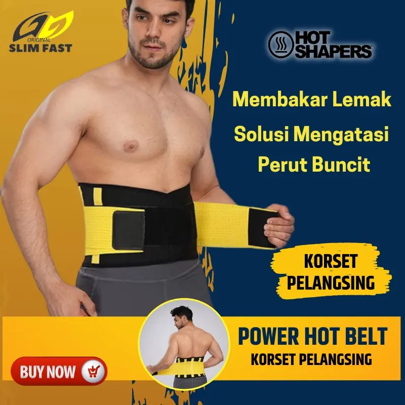 Korset pria wanita Hot Shapers pelangsing pengecil perut pembakar lemak neotex korset badan sport SH17