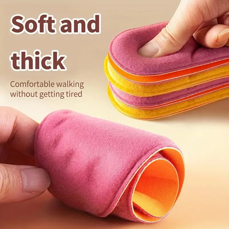 [10pcs Thick Memory Foam Insoles] 10pcs of thick memory foam insoles, suitable for men and women, foot massage warm winter sports insoles, soft and comfortable, suitable for men and Women's tailable design 8