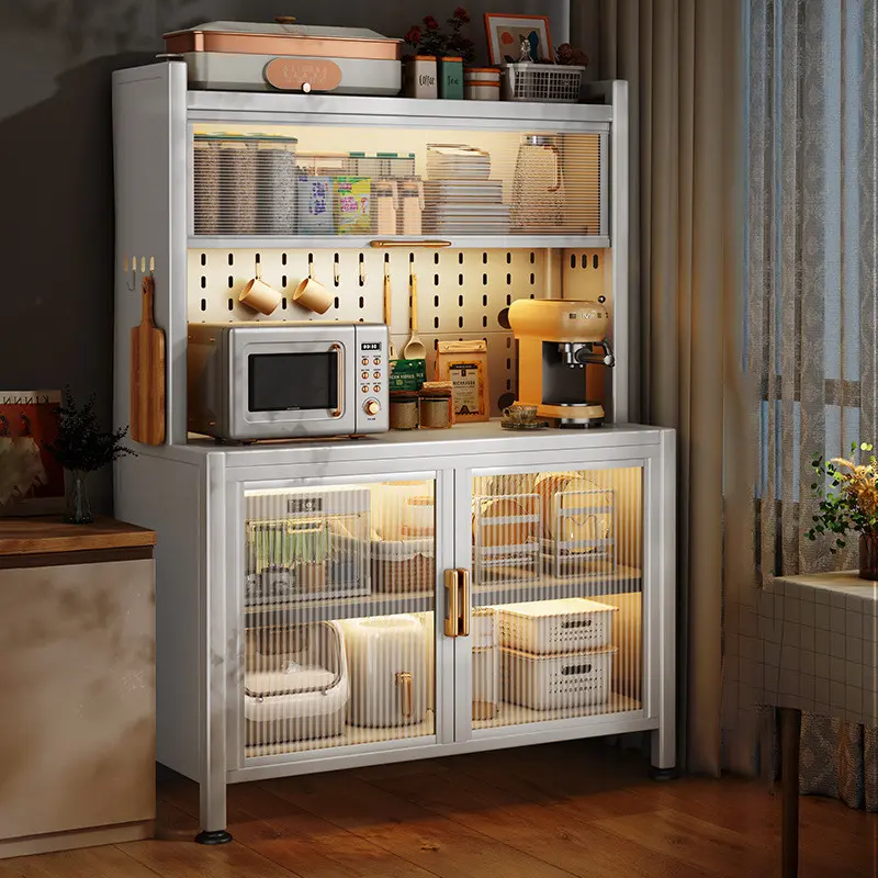 【SG Seller】80x42x154CM Kitchen Storage Cabinet Table Top Cabinet Multifunctional Storage Rack