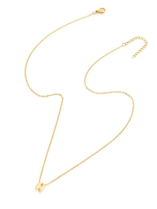Personalized Bubble Initial Letter Pendant Necklace for Women, Stainless Steel Personalized Initials Jewelry for Party, Daily Clothing Decor, Trendy All-match & Exquisite Jewelry for Women for Birthday Gift, Modern Versatile Jewelry Gifts 2