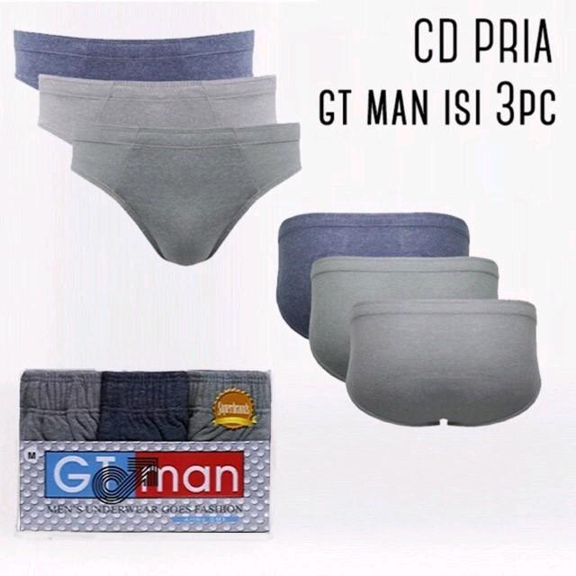 CD Pria GT Man GMX Isi 3pcs | Celana Dalam Cowok Gtman Karet Kerut 5