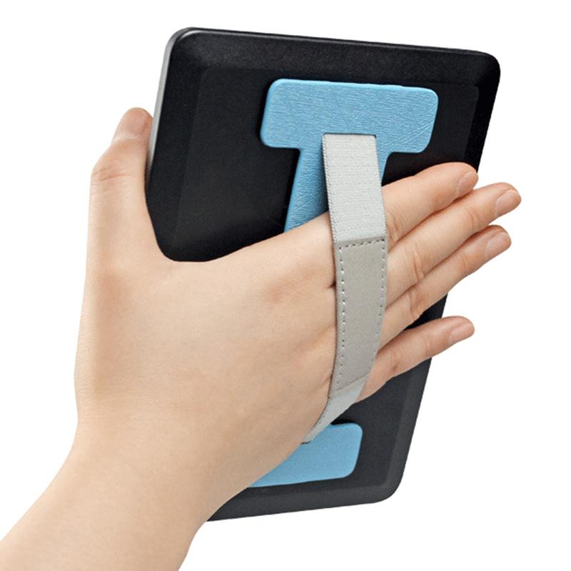 Tablet Hand Strap Holder Handle Grip with Leather Elastic Belt ...