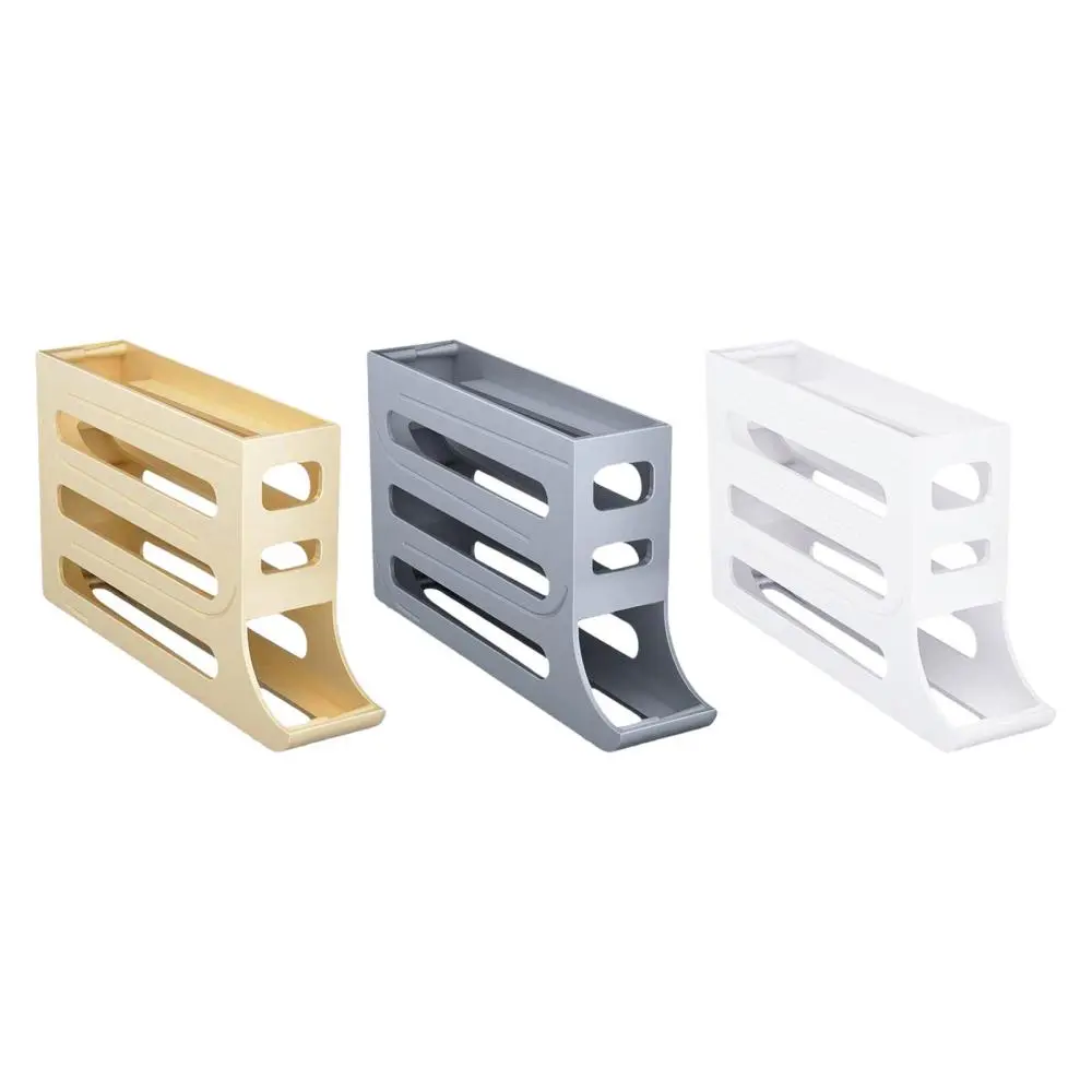 Egg Dispenser 30 Eggs Egg Organizer Egg Storage Box Rolling Egg Holder