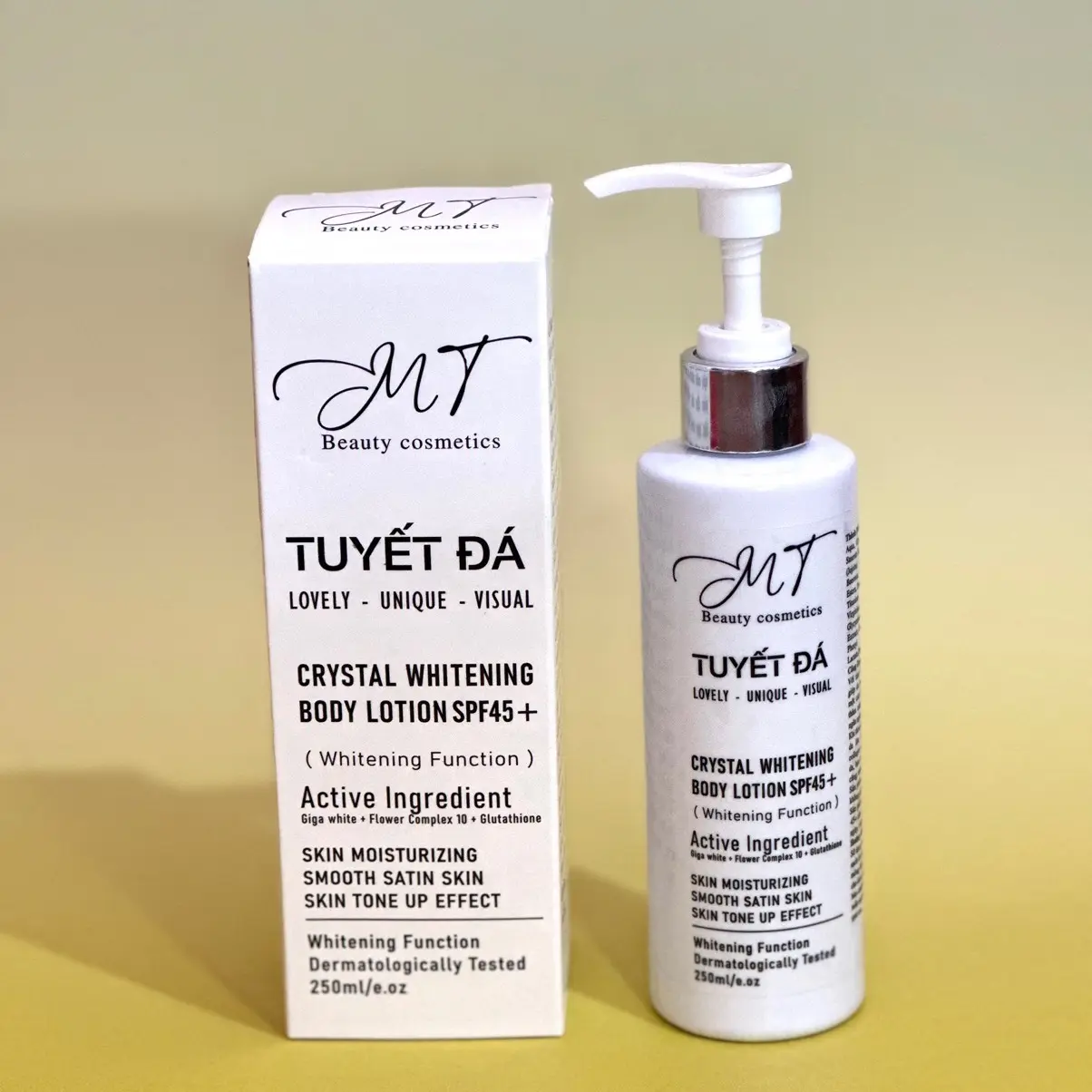 Kem body MT Tuyết Đá ( hỗ trợ chống nắng - Makeup nâng tone da - dưỡng trắng da body) 200ml