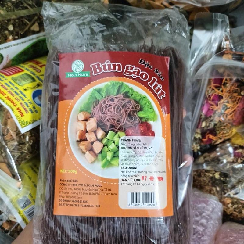 Bún gạo lứt  (gói 500g) - Tây Bắc Food Cay Tôm khô
