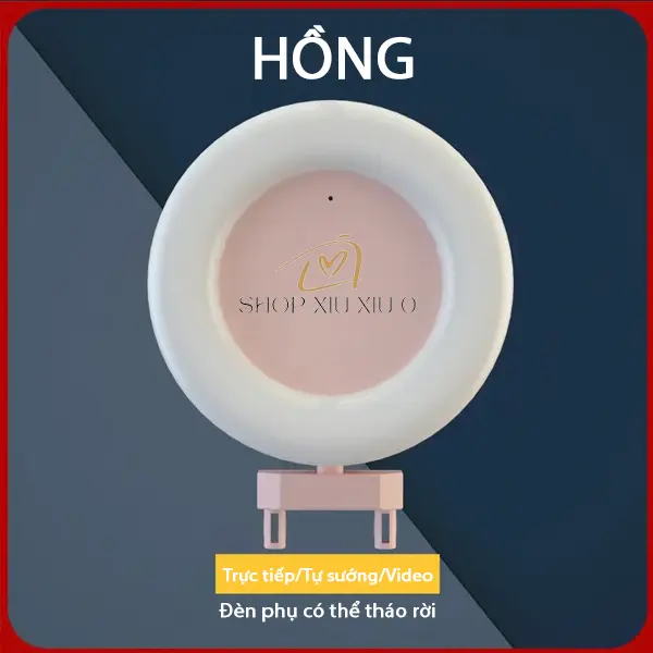 Đèn lấp đầy ánh sáng giá đỡ điện thoại di động phụ kiện đèn làm đẹp có thể sạc lại ba màu chuyển đổi xoay 360° ảnh Selfie Phone 3