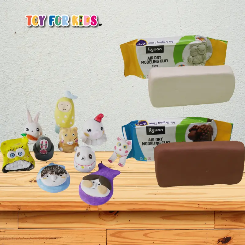 Air Hardening Modeling Clay 500g Air Dry Modeling Clay Air Dry Clay Professional Sculpture Clay Tanah Liat