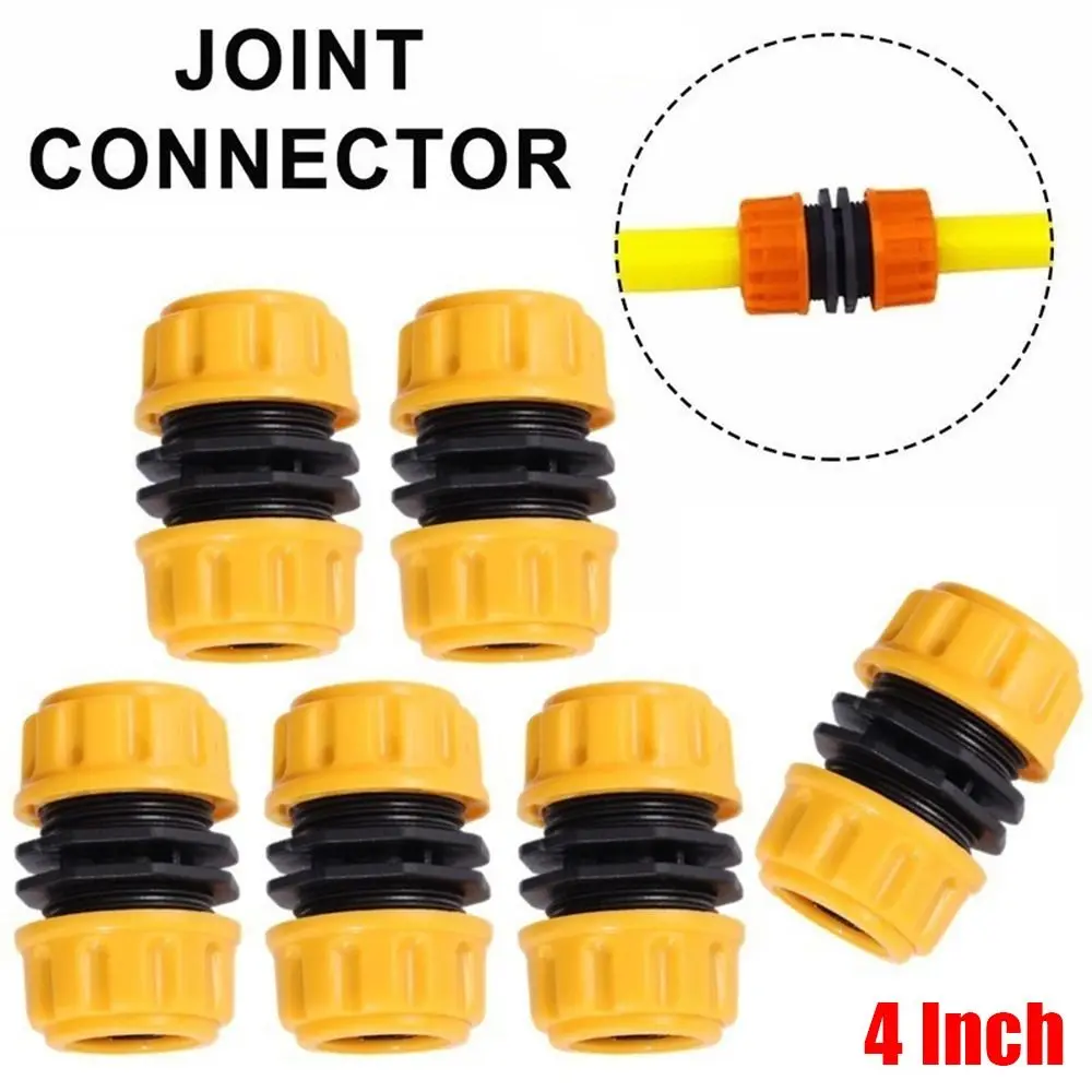 1Pcs New Leaky Water Tubeing Adapter Tube Quick Connector PE Pipe Fitting Garden Watering Irrigation Pipe Coupling Repair Damaged 4 Point 1/2 Inch Tube Joints
