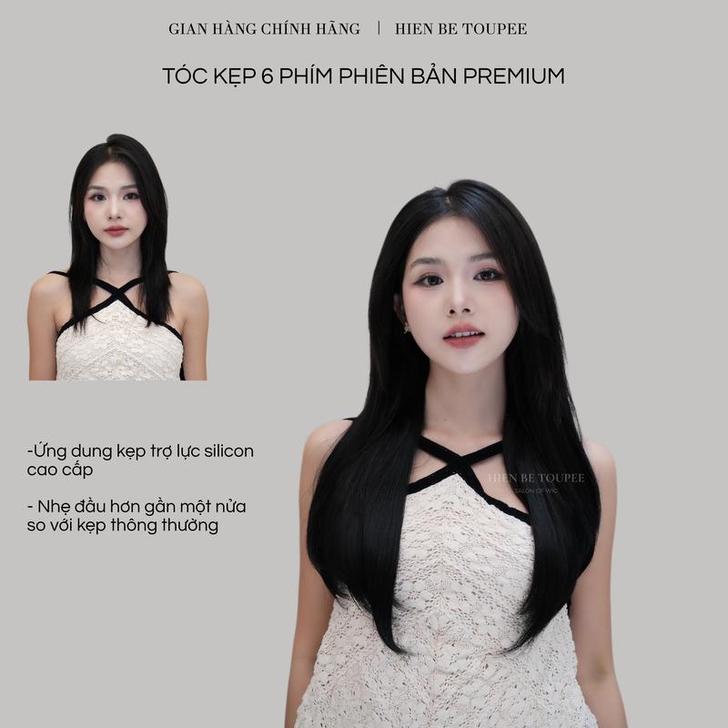 Tóc Kẹp Phím GRACE thẳng cup nhẹ 38cm  ( Chính hãng Hien Be Toupee ) Wig new 2024 cải tiến chất tóc Women Nữ