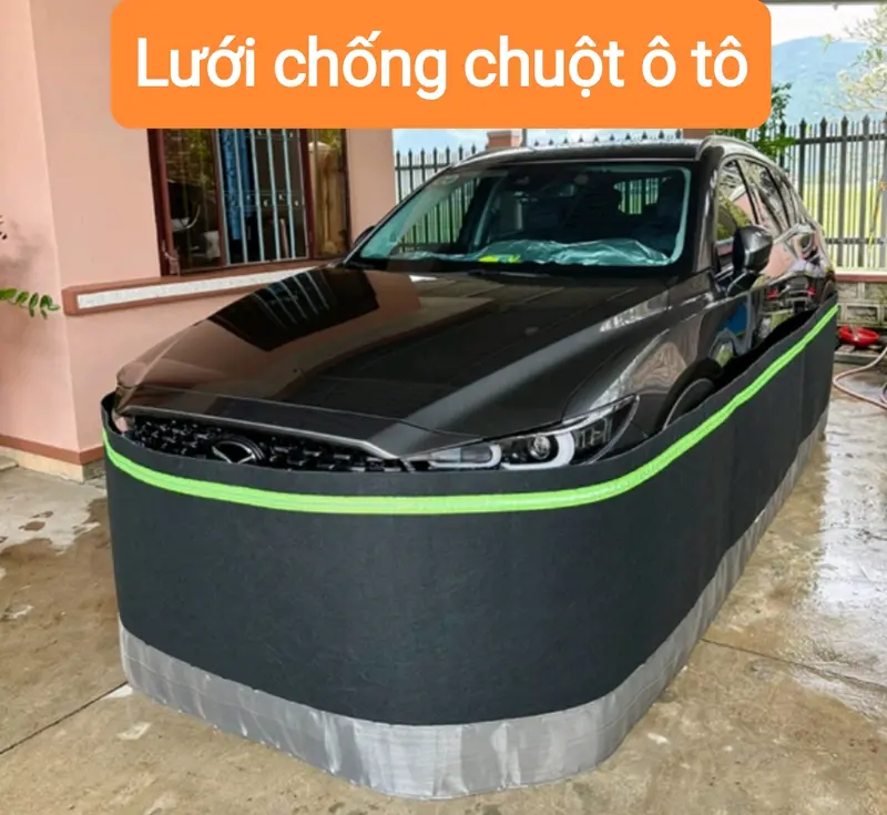 [Tặng Khóa] Quây lưới chống chuột ô tô 3