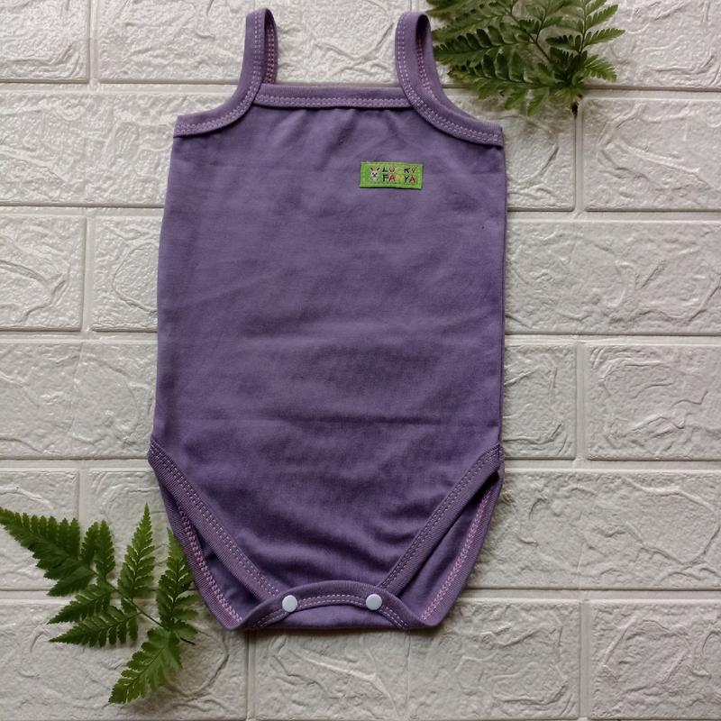 Baju Bayi Jumper Tanktop Polos Bayi Balita Cewek Katun Nyaman Lembut,Utk 0-18 Bln Abu Biru Hitam Kuning Merah Putih Ungu Pink Perempuan Cowok 5