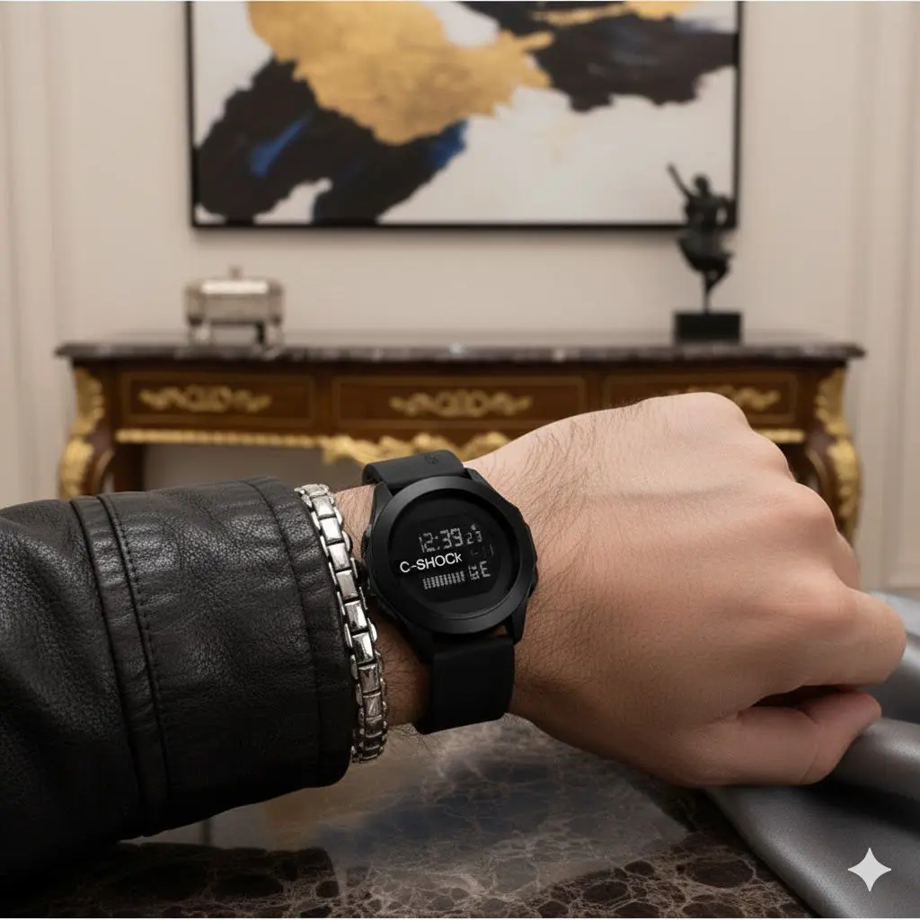 Relógio a Prova D 'Água Digital C-SHOCK Unissex De Pulso Esportivo Moda Premium Pulseira Ante Derrapante Homem Mulher - imagem 3