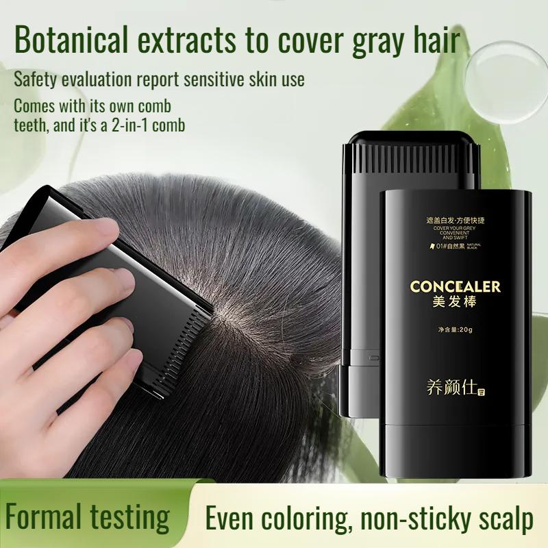 Waterproof And Sweat-Proof Hair Dye Comb Covering White Hair - TikTok ...