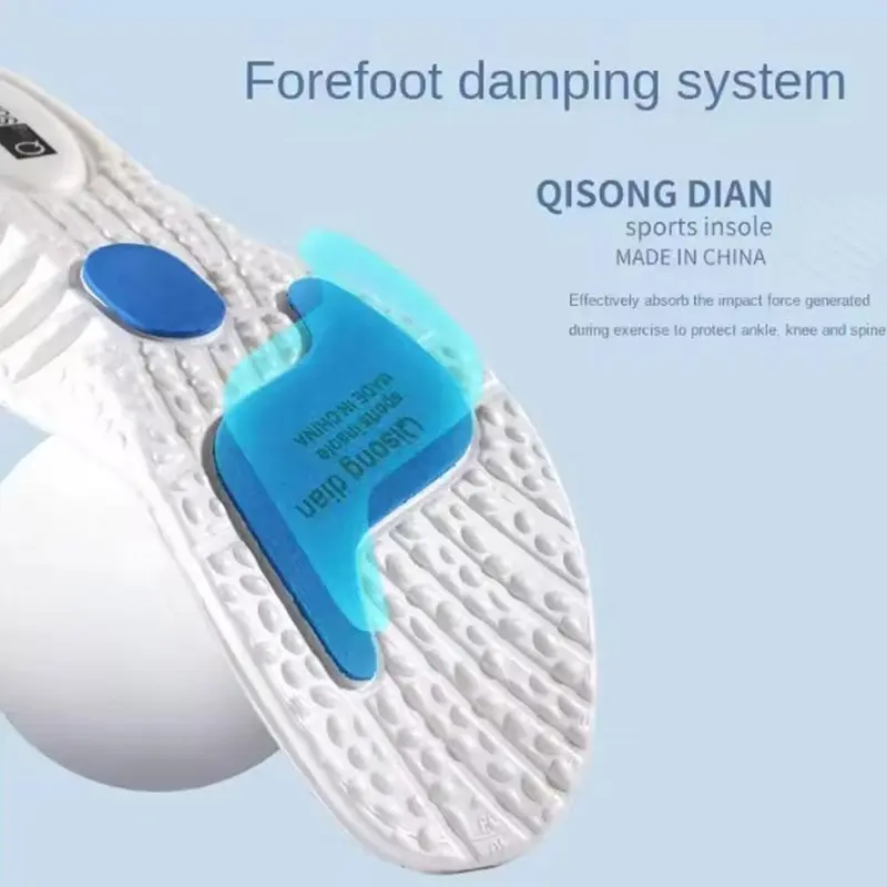 Miếng Lót Giày Tăng Chiều Cao, 4D, Chất Liệu Silicon, Đàn Hồi Cao, Thích Hợp Chạy Bộ Và Thể Thao, Giảm Sốc, Y4G3 Nhung 1