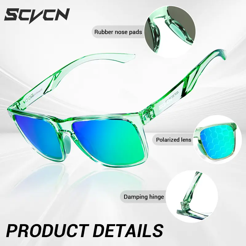 SCVCN Outdoor Polarized Sunglasses for Men MTB Cycling Glasses Sports Bike UV400 Protection Women Bicycle Cycling Glasses