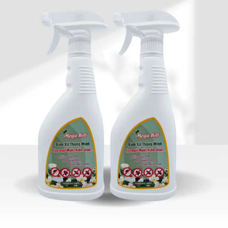 Bình Xịt Diệt Muỗi, Kiến, Gián, Mối Sinh Học Mega Kill 500ml – An Toàn Cho Bé, Không Mùi Hóa Chất 2
