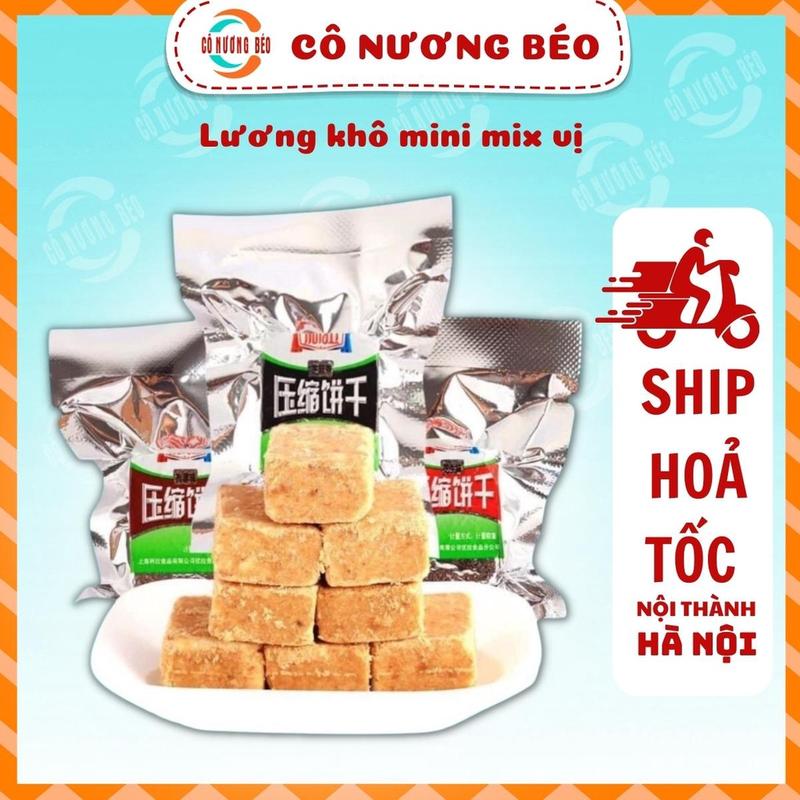 Lương khô mini Lila mix sẵn nhiều vị gói 500g - Đồ ăn vặt cô nương béo