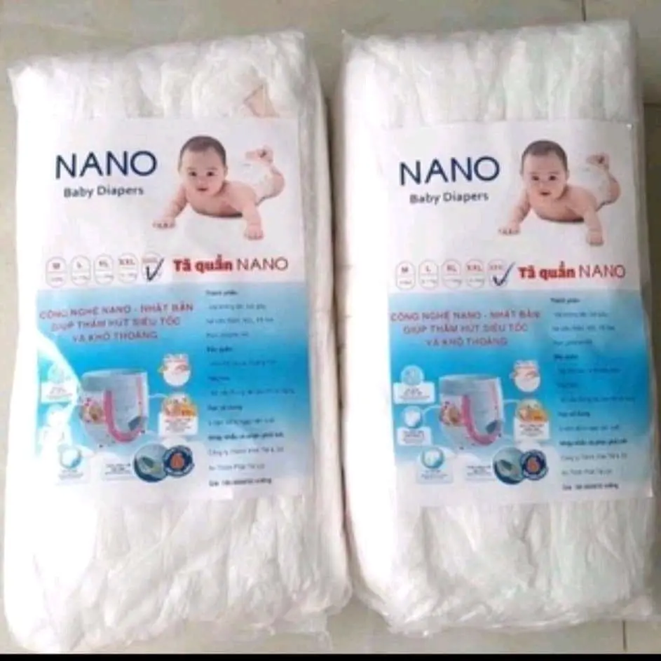 Bỉm trẻ em - bỉm quần Nano -size XL bịch 50 miếng quần