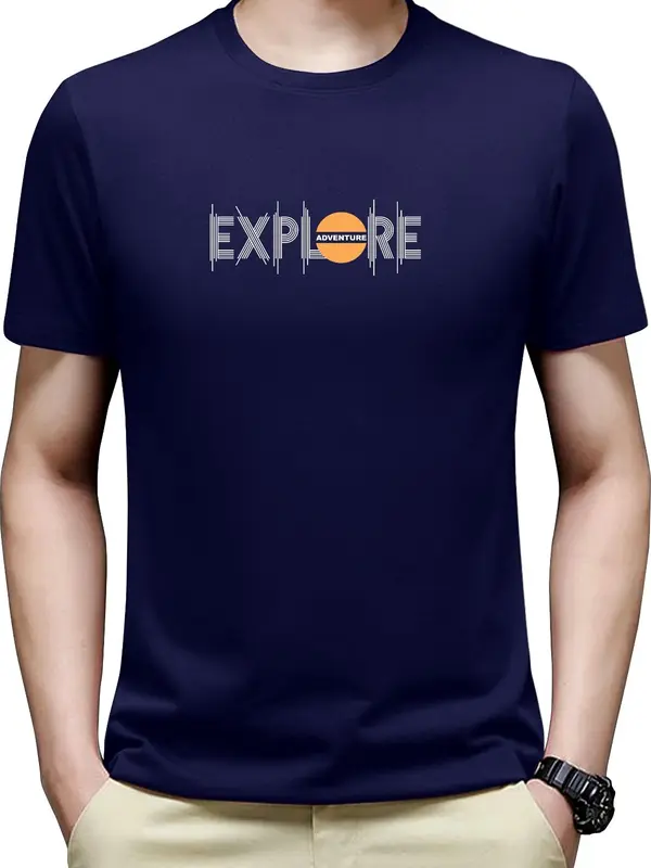 kaos pria lengan pendek | baju simpel motif | atasan cowok Lembut Nyaman Simple Tebal Tulisan Panjang Distro 2