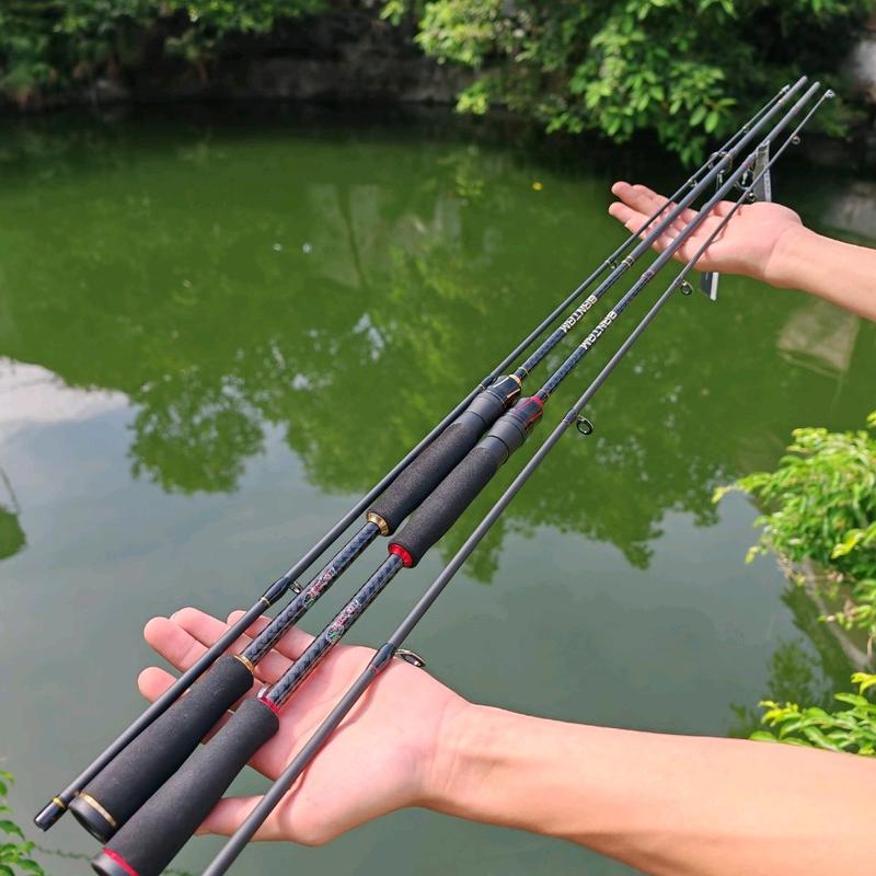 [ Chính Hãng] Cần Câu Lure,Cần Đứng Vân Carbon Monster Bantam Mẫu Mới Nhất 2024 Chuyên lure Lóc,Trê,... câu Cảm Giác Siêu Thích Câu Cá