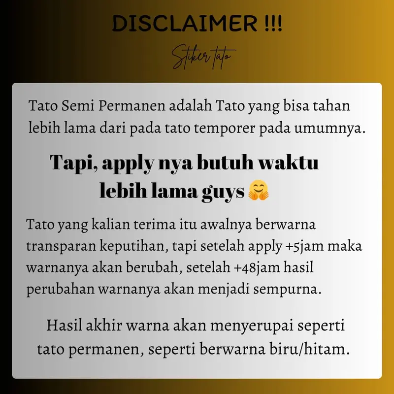Tatomaniagaleri-Tato Motif Huruf Tulisan  / Tato temporer seri Tulisan / Tato semi permanent 3
