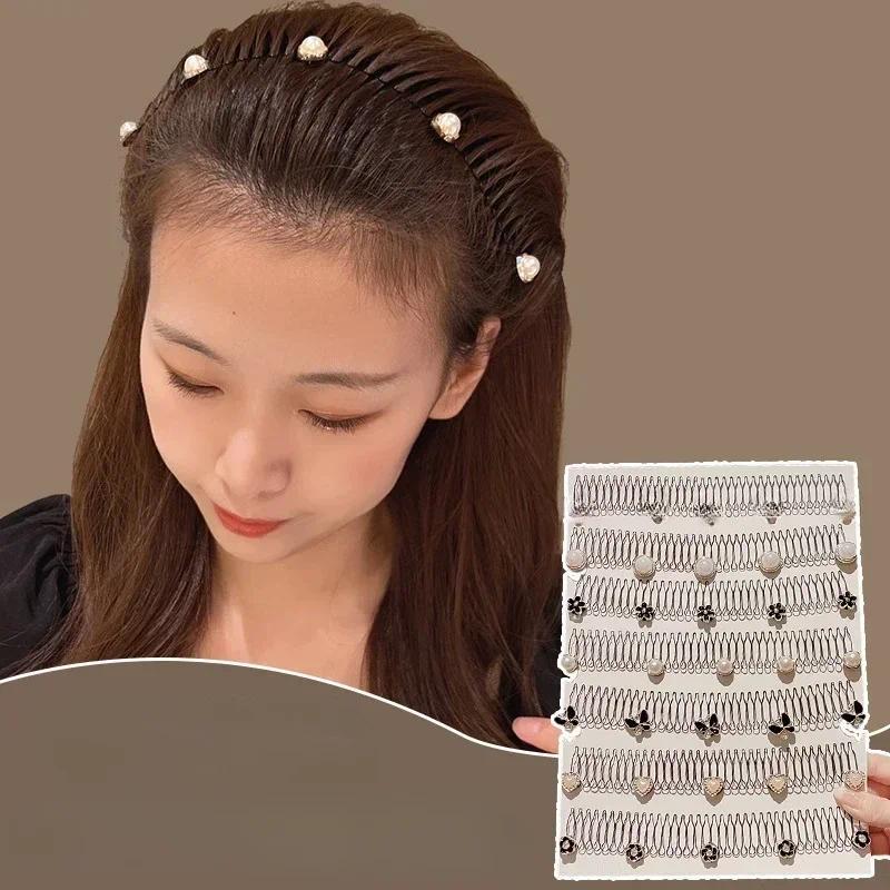 Product Introduction of Kẹp Lược Chải Tóc Dài Hoàn Thiện Tóc Con Ngọc Trai Hàn Quốc Cho Trẻ Em Băng Đô Kẹp Tóc Trẻ Em Phụ Kiện Cài Tóc Kim Loại Màu Đen 6
