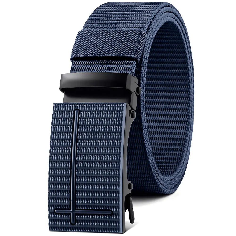 Thắt Lưng Nylon Cho Nam, Khóa Tự Động, Thắt Lưng Vải Bố Ngoài Trời, Hợp Xu hướng Mới, Phong Cách Hàn Quốc, Thích Hợp Cho Học Sinh Và Huấn Luyện Quân Sự, Thắt Lưng Quần Jean