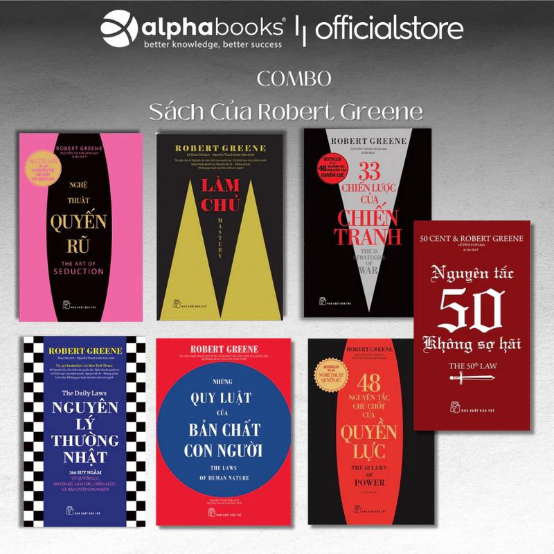 Bộ sách của Robert Greene: Làm Chủ + Nghệ Thuật Quyến Rũ + Nguyên ...