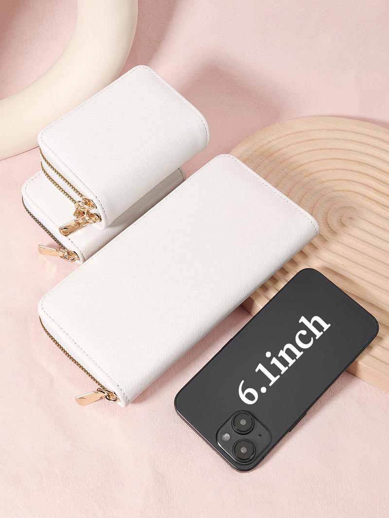 Product Introduction of Teacher's Day Gift, Women's Cute Card Holder, Casual Versatile Zipper Around Coin Purse, Simple Credit Card Holder with Multi Card Slots 2