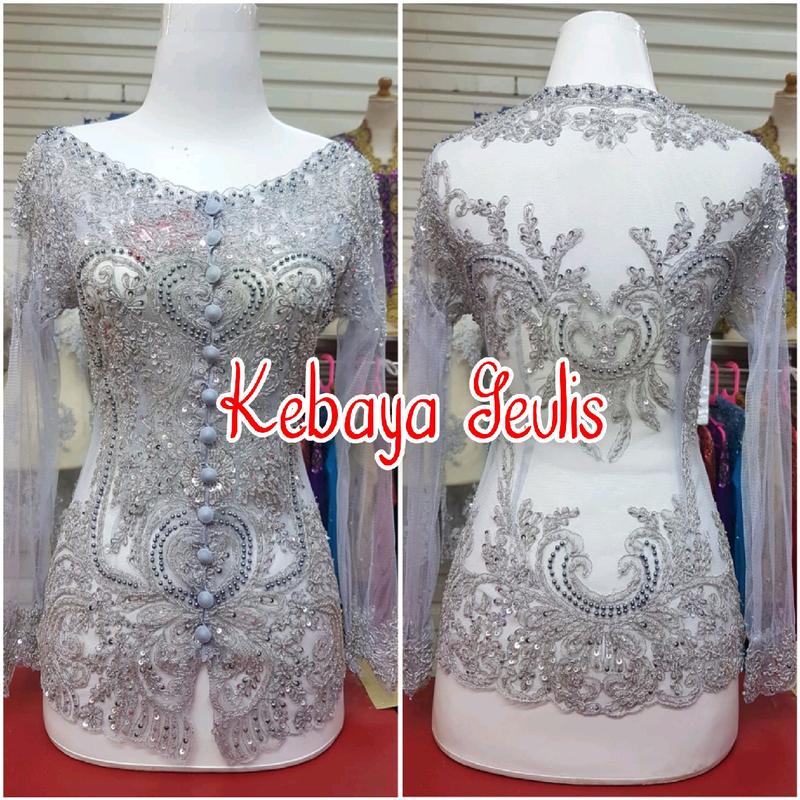Atasan kebaya pesta kebaya abege kebaya wisuda modern full payet model kerah sabrina free longtorso 2
