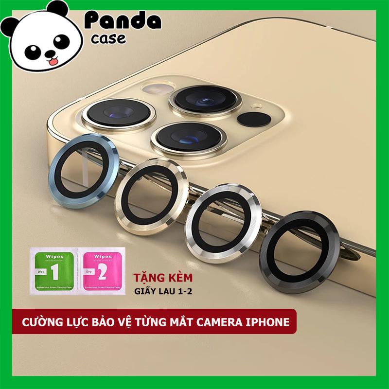 Bộ dán bảo vệ từng mắt camera iphone bằng kim loại chống xước chống lóa cho ip 11 12 13 14 15 16 Pro Max 14 15 16 Plus 13 mini - PandaCase