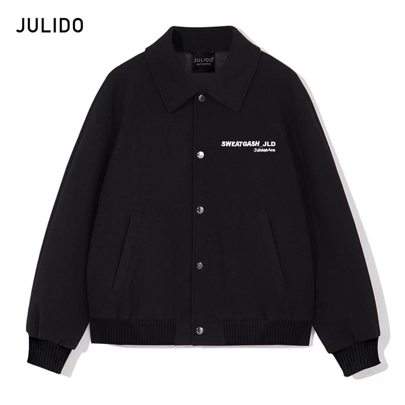 Áo  khoác varsity nam basic dài tay dạ trần bông ba lớp tay dài Mùa đông Menswear